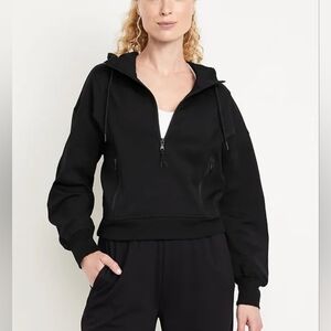 Old Navy Active Black Fleece Hoodie Small